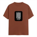 Men's Classic Crew T-Shirt | Regular Fit | 180 GSM Bio-Washed Cotton | DTF Print Ready | Pre-Shrunk, Durable | Personalized | DTF | Typographic | Friendship | Companionship | Everyday | Positive - front - Copper - mockup 1