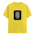Men's Classic Crew T-Shirt | Regular Fit | 180 GSM Bio-Washed Cotton | DTF Print Ready | Pre-Shrunk, Durable | Personalized | DTF | Typographic | Friendship | Companionship | Everyday | Positive - front - New Yellow - mockup 1
