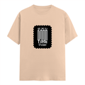 Men's Classic Crew T-Shirt | Regular Fit | 180 GSM Bio-Washed Cotton | DTF Print Ready | Pre-Shrunk, Durable | Personalized | DTF | Typographic | Friendship | Companionship | Everyday | Positive - front - Peach - mockup 1
