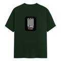 Men's Classic Crew T-Shirt | Regular Fit | 180 GSM Bio-Washed Cotton | DTF Print Ready | Pre-Shrunk, Durable | Personalized | DTF | Typographic | Friendship | Companionship | Everyday | Positive - back - Bottle Green - mockup 2