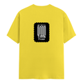 Men's Classic Crew T-Shirt | Regular Fit | 180 GSM Bio-Washed Cotton | DTF Print Ready | Pre-Shrunk, Durable | Personalized | DTF | Typographic | Friendship | Companionship | Everyday | Positive - back - New Yellow - mockup 2