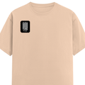 Men's Classic Crew T-Shirt | Regular Fit | 180 GSM Bio-Washed Cotton | DTF Print Ready | Pre-Shrunk, Durable | Personalized | DTF | Typographic | Friendship | Companionship | Everyday | Positive - right pocket - Peach - mockup 4