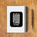 NotePad | A5 Size | Digital Print | 120 Pages | Unisex | Personalized | Typographic | Friendship | Companionship | Everyday | Positive - back - White - mockup 2