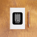 NotePad | A5 Size | Digital Print | 120 Pages | Unisex | Personalized | Typographic | Friendship | Companionship | Everyday | Positive - front_2 - White - mockup 3