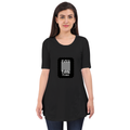 Female Maternity Dress | Regular Fit | Bio-Washed Cotton Blend | Double Stitched Seam | Women | Personalized | DTF | Typographic | Friendship | Companionship | Everyday | Positive - front - Black - mockup 1