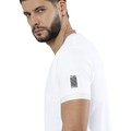 Ringer T-shirt | Unisex | DTG Print | Contrast Trim | Men's, Women's | Personalized | DTG | Typographic | Design | Everyday | Confident - left sleeve - White Black - mockup 5