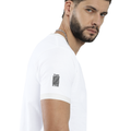 Ringer T-shirt | Unisex Regular Fit | 100% Cotton DTF/DTG | Contrast Rib Neck Bio Washed Pre-Shrunk | Adults | Personalized | DTF | Typographic | Design | Everyday | Confident - right sleeve - White Black - mockup 6