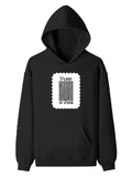 Pullover Hoodie | Unisex Regular Fit | Tri-Layer Cotton Blend | DTG Print Ready | Adults | Personalized | DTG | Typographic | Design | Everyday | Confident - front - Black - mockup 1
