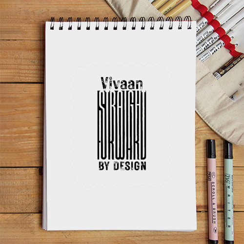 Sketchbook | A5 Spiral Bound | Digital Print Cover | 140 GSM Paper | Unisex | Personalized | Typographic | Design | Everyday | Confident - front - White - mockup 1