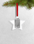 Christmas Ornaments | 3x3-inch | Acrylic UV Printed | Lightweight, Waterproof, Fade-Proof, Satin Ribbon | Unisex Adult | Personalized | Typographic | Design | Everyday | Confident - front_Star - Star - mockup 2
