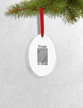 Christmas Ornaments | 3x3-inch | Acrylic UV Printed | Lightweight, Waterproof, Fade-Proof, Satin Ribbon | Unisex Adult | Personalized | Typographic | Design | Everyday | Confident - front_Oval - Oval - mockup 4