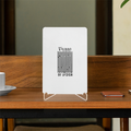 Acrylic Display Stand | 4x6 Inch | Clear Acrylic | UV Printed Tabletop | Customizable | Unisex | Personalized | Typographic | Design | Everyday | Confident - front - White - mockup 1