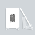 Acrylic Display Stand | 4x6 Inch | Clear Acrylic | UV Printed Tabletop | Customizable | Unisex | Personalized | Typographic | Design | Everyday | Confident - front_2 - White - mockup 2