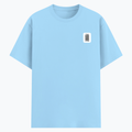 Cotton Stretch T-Shirt (Dtg) | T-Shirts | Him, Her, Unisex | Personalized | DTG | Typographic | Design | Everyday | Confident - left pocket - Baby Blue - mockup 3