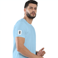 Cotton Stretch T-Shirt (Dtg) | T-Shirts | Him, Her, Unisex | Personalized | DTG | Typographic | Design | Everyday | Confident - right sleeve - Baby Blue - mockup 6