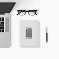 Notebook | A5 | 300 GSM Cover, 70 GSM Pages | 120 Pages, Ruled/Unruled, Soft Binding | Unisex | Personalized | Typographic | Design | Everyday | Confident - back - White - mockup 2