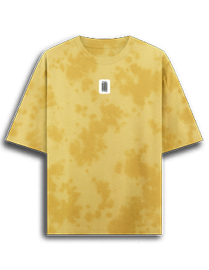 Tie Dye Oversized T-Shirt | Unisex Relaxed Fit | 260 GSM Cotton Blend | Pre-Shrunk, Bio-Washed, Drop Shoulder | Adult | Personalized | DTF | Typographic | Design | Everyday | Confident - front - mockup 1