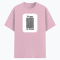 Cotton Stretch T-Shirt | Unisex Adult | 95% Cotton 5% Spandex Blend | 240 GSM, Breathable, Flexible | DTF Print Ready | Personalized | DTF | Typographic | Design | Everyday | Confident - front - Light Baby Pink - mockup 1