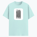 Cotton Stretch T-Shirt | Unisex Adult | 95% Cotton 5% Spandex Blend | 240 GSM, Breathable, Flexible | DTF Print Ready | Personalized | DTF | Typographic | Design | Everyday | Confident - front - Mint - mockup 1