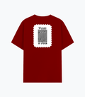 Cotton Stretch T-Shirt | Unisex Adult | 95% Cotton 5% Spandex Blend | 240 GSM, Breathable, Flexible | DTF Print Ready | Personalized | DTF | Typographic | Design | Everyday | Confident - back - Red - mockup 2