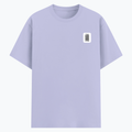 Cotton Stretch T-Shirt | Unisex Adult | 95% Cotton 5% Spandex Blend | 240 GSM, Breathable, Flexible | DTF Print Ready | Personalized | DTF | Typographic | Design | Everyday | Confident - left pocket - Lavender - mockup 3