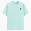 Cotton Stretch T-Shirt | Unisex Adult | 95% Cotton 5% Spandex Blend | 240 GSM, Breathable, Flexible | DTF Print Ready | Personalized | DTF | Typographic | Design | Everyday | Confident - left pocket - Mint - mockup 3