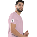 Cotton Stretch T-Shirt | Unisex Adult | 95% Cotton 5% Spandex Blend | 240 GSM, Breathable, Flexible | DTF Print Ready | Personalized | DTF | Typographic | Design | Everyday | Confident - right sleeve - Light Baby Pink - mockup 6