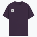 Basic T-Shirt | Unisex XS-2XL | Poly-Cotton Blend | Soft Finish & Durable | Everyday Wear | Personalized | DTG | Typographic | Design | Everyday | Confident - right pocket - Purple melange - mockup 4