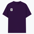 Basic T-Shirt | Unisex XS-2XL | Poly-Cotton Blend | Soft Finish & Durable | Everyday Wear | Personalized | DTG | Typographic | Design | Everyday | Confident - right pocket - Purple - mockup 4