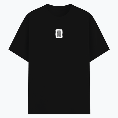 Basic T-Shirt | Unisex Fit, Sizes XS-2XL | 180 GSM Poly-Cotton Blend, DTF Ready | Bio-Wash, Silicon Finish, Durable Stitching | Adults | Personalized | DTF | Typographic | Design | Everyday | Confident - front - Black - mockup 1