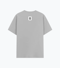 Basic T-Shirt | Unisex Fit, Sizes XS-2XL | 180 GSM Poly-Cotton Blend, DTF Ready | Bio-Wash, Silicon Finish, Durable Stitching | Adults | Personalized | DTF | Typographic | Design | Everyday | Confident - back - Grey Melange - mockup 2