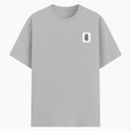 Basic T-Shirt | Unisex Fit, Sizes XS-2XL | 180 GSM Poly-Cotton Blend, DTF Ready | Bio-Wash, Silicon Finish, Durable Stitching | Adults | Personalized | DTF | Typographic | Design | Everyday | Confident - left pocket - Grey Melange - mockup 3
