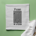 Cloth Napkin | Kitchen & Dining Accessory | 100% Polyester | Durable, Soft, Hemmed Edges | Unisex | Personalized | Typographic | Design | Everyday | Confident - front - White - mockup 1