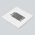 Cloth Napkin | Kitchen & Dining Accessory | 100% Polyester | Durable, Soft, Hemmed Edges | Unisex | Personalized | Typographic | Design | Everyday | Confident - front_2 - White - mockup 2