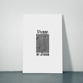 Metal Posters | 8x11.7 & 11.7x15.7 in | 1mm Thick Metal | Magnetic Mount, Waterproof, Glossy Finish | Unisex Home Decor | Personalized | Typographic | Design | Everyday | Confident - front_2 - White - mockup 2